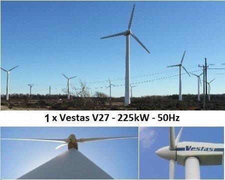 VESTAS V27   225kW Wind Turbine For Sale